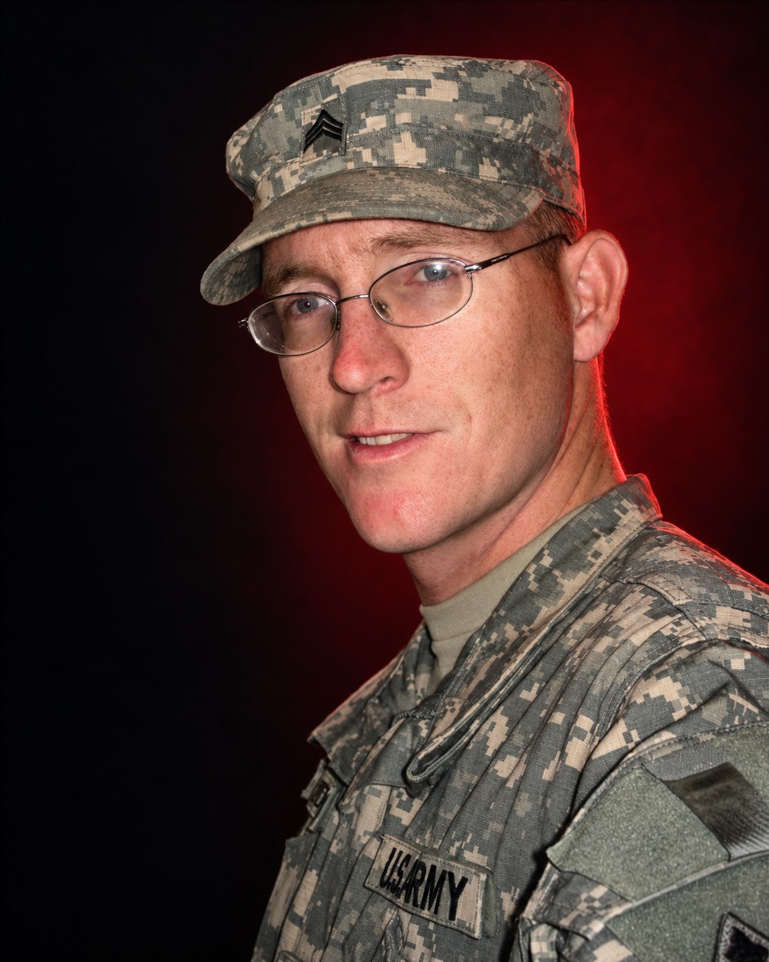 Christopher Chaos during his service in the U.S. Army